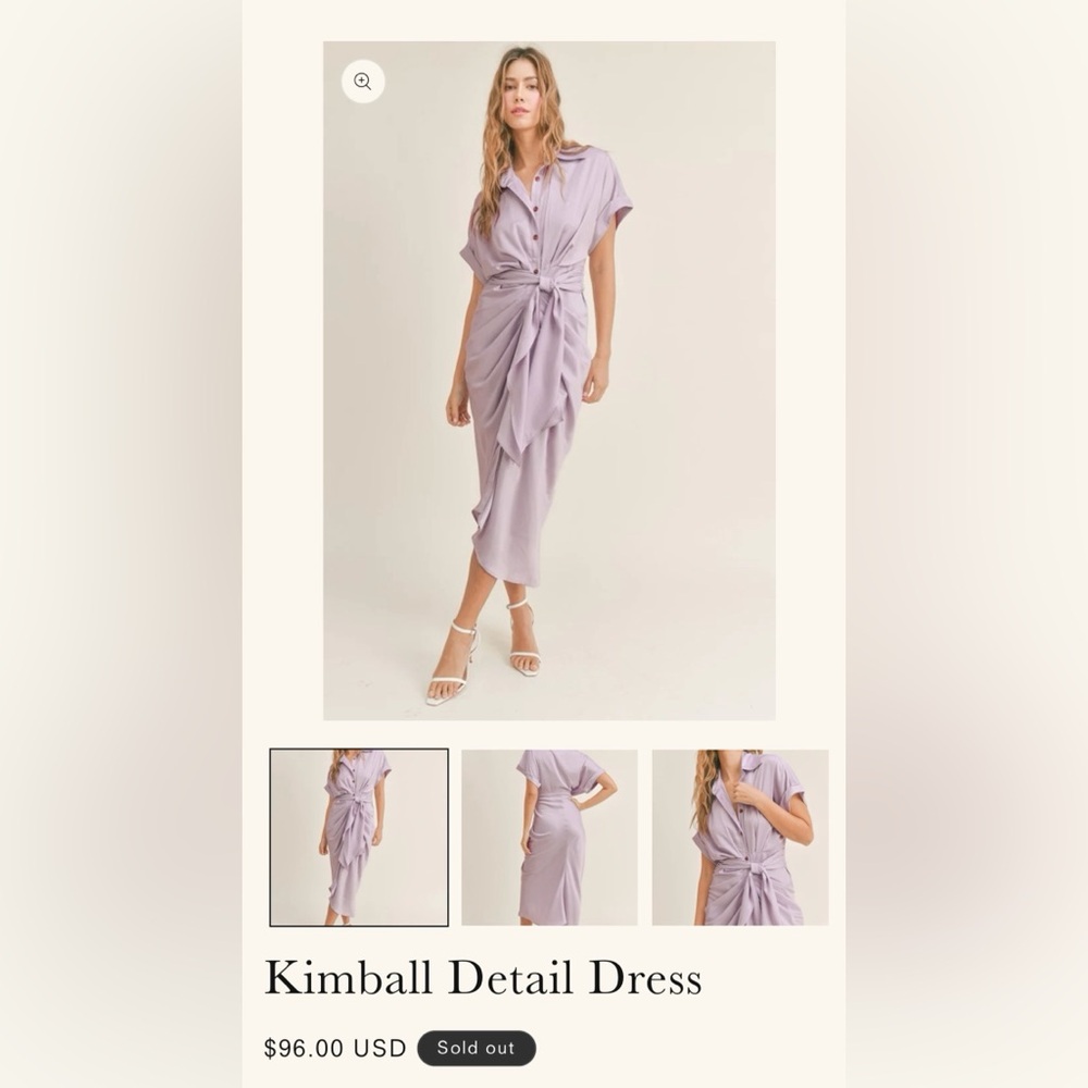 Kimball Lilac Asymmetrical Dress